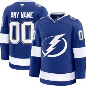 Tampa Bay Lightning Customized Blue Fanatics Authentic Jersey