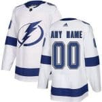 Tampa Bay Lightning Customized White Authentic Jersey