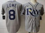 Tampa Bay Rays #8 Brandon Lowe Gray 2020 Cool Base Jersey