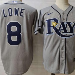 Tampa Bay Rays #8 Brandon Lowe Gray 2020 Cool Base Jersey