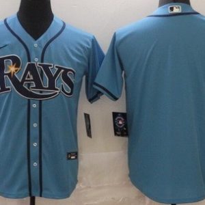 Tampa Bay Rays Blank Light Blue Cool Base Jersey