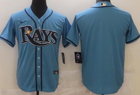 Tampa Bay Rays Blank Light Blue Cool Base Jersey