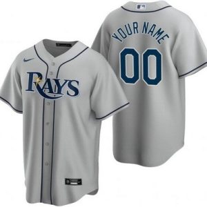 Tampa Bay Rays CustomizedGray Nike Cool Base Jersey