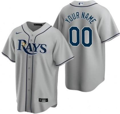 Tampa Bay Rays CustomizedGray Nike Cool Base Jersey