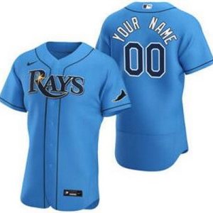 Tampa Bay Rays CustomizedLight Blue Authentic Jersey