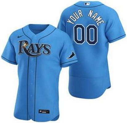 Tampa Bay Rays CustomizedLight Blue Authentic Jersey