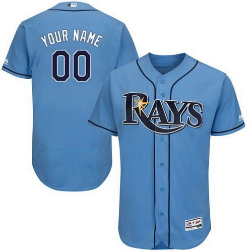 Tampa Bay Rays CustomizedLight Blue FlexBase Jersey