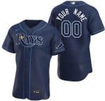 Tampa Bay Rays CustomizedNavy Authentic Jersey