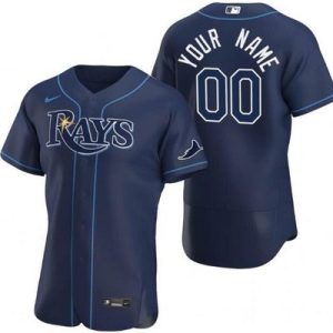 Tampa Bay Rays CustomizedNavy Authentic Jersey