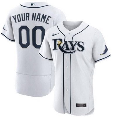 Tampa Bay Rays CustomizedWhite Authentic Jersey