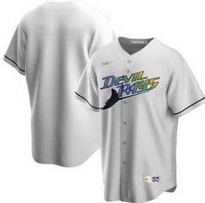 Tampa Bay Rays CustomizedWhite Cooperstown Collection Cool Base Jersey