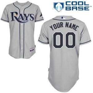 Tampa Bay Rays Customized Gray Cool Base Jersey