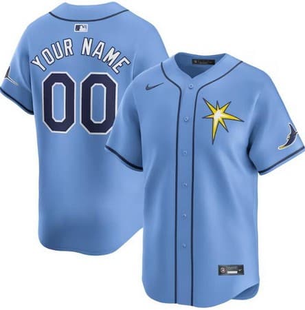 Tampa Bay Rays Customized Light Blue Limited Jersey