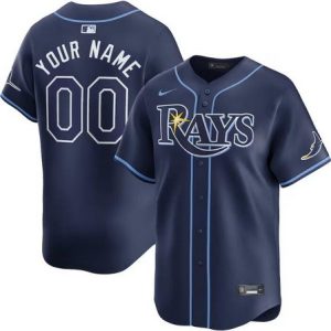 Tampa Bay Rays Customized Navy Alternate Limited Jersey