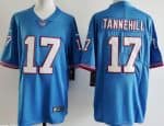 Tennessee Titans #17 Ryan Tannehill imited Light Blue Throwback Vapor Jersey