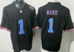 Tennessee Titans #1 Cameron Ward Limited Black Throwback FUSE Vapor Jersey