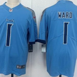 Tennessee Titans #1 Cameron Ward Limited Light Blue Vapor Jersey