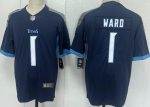 Tennessee Titans #1 Cameron Ward Limited Navy Vapor Jersey