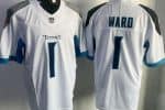 Tennessee Titans #1 Cameron Ward Limited White FUSE Vapor Jersey