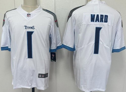 Tennessee Titans #1 Cameron Ward Limited White Vapor Jersey