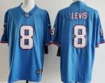 Tennessee Titans #8 Will Levis Limited Light Blue Throwback Vapor Jersey