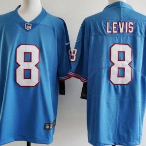 Tennessee Titans #8 Will Levis Limited Light Blue Throwback Vapor Jersey