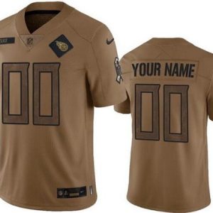 Tennessee Titans Customized Brown 2023 Salute To Service Jersey