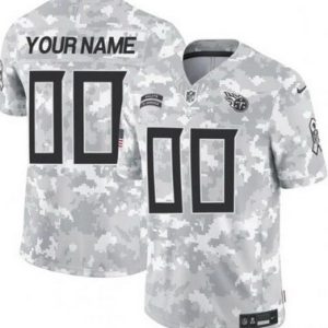 Tennessee Titans Customized Limited Arctic Camo 2024 Salute to Service Jersey