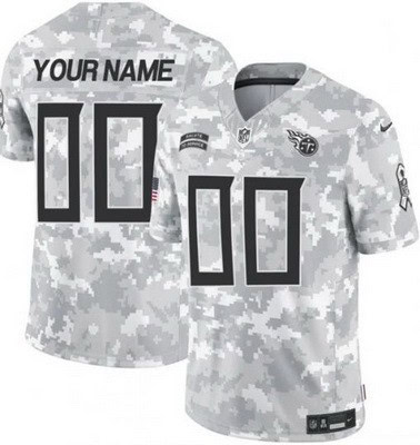 Tennessee Titans Customized Limited Arctic Camo 2024 Salute to Service Jersey