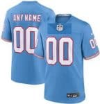 Tennessee Titans Customized Limited Light Blue Throwback Vapor Jersey