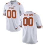 Texas Longhorns Customized White College Football Jersey