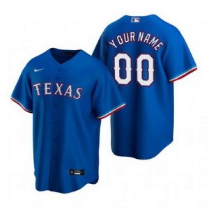 Texas Rangers Customized Blue Alternate 2020 Cool Base Jersey