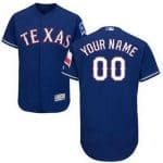 Texas Rangers Customized Blue FlexBase Jersey