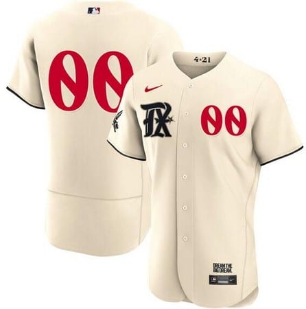 Texas Rangers Customized Cream 2023 City Authentic Jersey