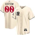 Texas Rangers Customized Cream 2023 City Cool Base Jersey
