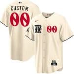 Texas Rangers Customized Cream 2023 City Player Number Cool Base Jersey