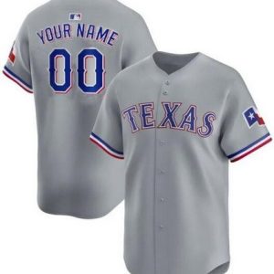 Texas Rangers Customized Gray Limited Jersey
