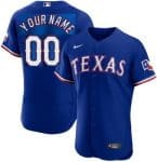 Texas Rangers Customized Royal Authentic Jersey
