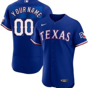Texas Rangers Customized Royal Authentic Jersey