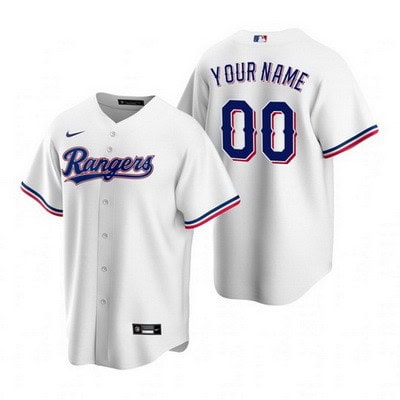 Texas Rangers Customized White 2020 Cool Base Jersey