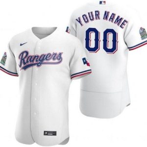 Texas Rangers Customized White 2020 Inaugural Season Authentic Jersey