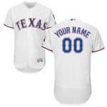 Texas Rangers Customized White FlexBase Jersey