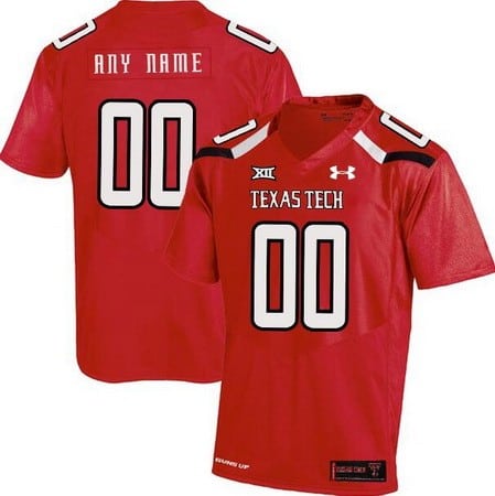 Texas Tech Customized Red College Football Jersey