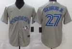 Toronto Blue Jays #27 Vladimir Guerrero Jr Gray 2020 Cool Base Jersey