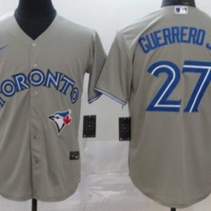 Toronto Blue Jays #27 Vladimir Guerrero Jr Gray 2020 Cool Base Jersey