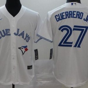 Toronto Blue Jays #27 Vladimir Guerrero Jr White 2020 Cool Base Jersey