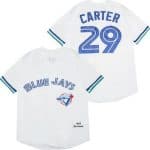 Toronto Blue Jays #29 Joe Carter White 1993 Throwback Jersey