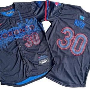 Toronto Blue Jays #30 Alejandro Kirk Black 2024 City Connect Limited Jersey