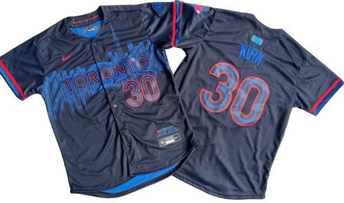 Toronto Blue Jays #30 Alejandro Kirk Black 2024 City Connect Limited Jersey