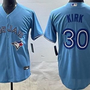 Toronto Blue Jays #30 Alejandro Kirk Light Blue Cool Base Jersey